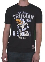 Hawke &amp; Dumar Uomo Nero Truman Hills Falcons Varsity Taglio &amp; No Sew T-Shirt Nwt - £17.69 GBP