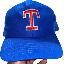 Dallas Texas Vintage Baseball Cap Snap Back Mesh Dad Trucker Hat Retro R... - $23.12