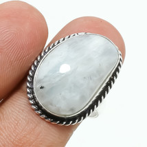 Rainbow Moonstone Gemstone Handmade Good Friday Gift Ring Jewelry 7.50&quot; SA 4612 - £4.14 GBP
