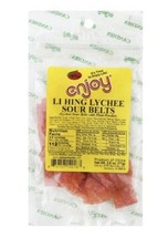 Enjoy Li Hing Lychee Sour Belts 2.5 Oz (Pack Of 2) - £18.13 GBP