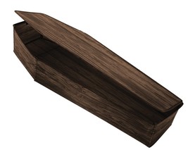 Mario Chiodo Coffin with Lid Wooden Brown - £44.18 GBP