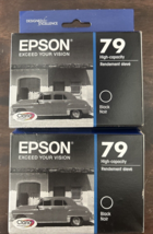 Epson 79 Black High Capacity Printer Ink Cartridge 2 Pack T079120 - £19.32 GBP