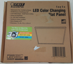 Feit Electric 1&#39;x1&#39; 800 Lumen Dimmable White LED Edge-Lit Flat Panel Flu... - £19.37 GBP