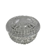 Vintage Pressed Glass Trinket Box with Lid - $19.99 CAD