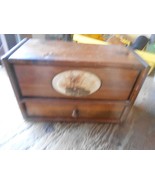 Great Wood STORAGE BOX with Drawer - £9.76 GBP