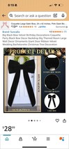 Large black velvet bow with a sturdy shape Open Box - €13,87 EUR