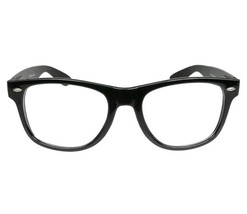 Fake Glasses Nerd Buddy Holly Classic Thick Black Frame Clear Lens Sprin... - $12.56