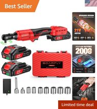 Powerful 3/8 Inch Cordless Ratchet Wrench Set - Includes Extension Bar &amp;... - $118.78