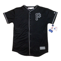 NWT Pittsburgh Pirates Jersey Majestic Baseball Boys (Youth XL) Black 923A - £38.29 GBP