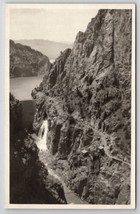 RPPC Shoshone Dam WY Wyoming and Cody Way Old Highway Postcard I26 - £8.92 GBP