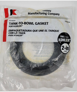 Keeney Tank-To-Bowl Gasket for Crane 4.44&quot; Black Rubber K23544 Toilet - £5.89 GBP