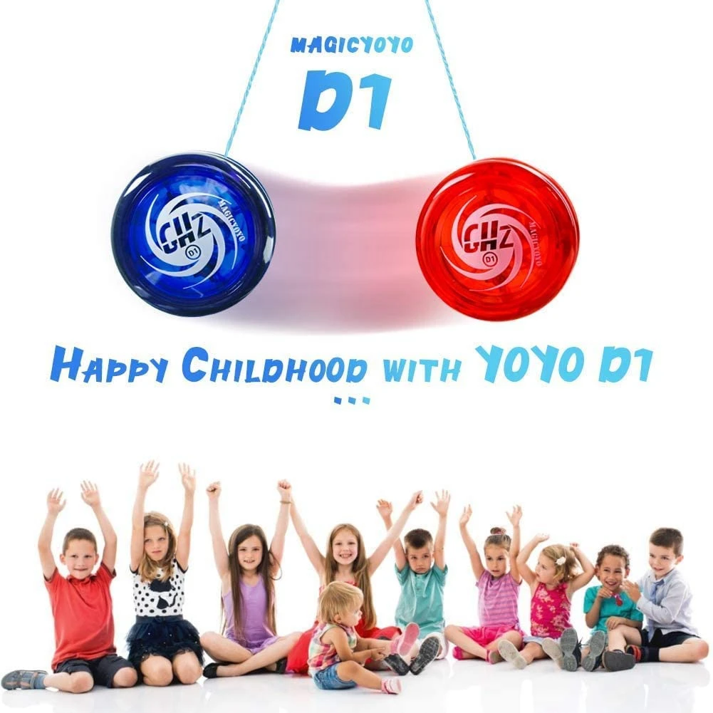 E yoyo d1 ghz professional looping yoyos for kids beginner with yoyo strings finger cot thumb200