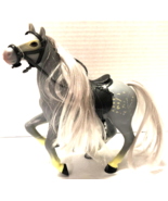 Gray 2008 Lanard Appaloosa 7 1/4&quot; Horse with Bridle and Saddle Figure - $20.37 CAD
