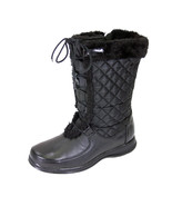 PEERAGE Gabby Women Wide Width Leather/Nylon Adjustable Lace Zipper Boot - $119.95