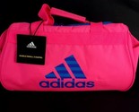 ADIDAS Diablo Small II Duffel Gym Bag/Travel Bag Pink Blue New - $37.12