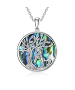 Birthday Gifts for Women Horse Necklace 925 Sterling Silver Tree of Life... - €54,72 EUR