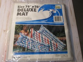 G Vtg Intex “The Wet Set” Inflatable Pool Beach Deluxe Mat 72”x30” 1988 NOS - £27.84 GBP