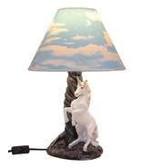 Ebros Enchanted Lights White Unicorn Sculptural Desktop Table Lamp With ... - $1,520.35 MXN