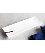 Pack Of 4 Modern White Porcelain Sushi Appetizer Dessert Platter Plates ... - £23.59 GBP
