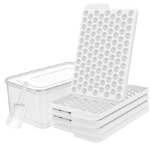 Mini Ice Cube Trays, Stackable 0.6In Small Ice Maker For Freezer Easy Release, 1 - £27.17 GBP
