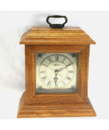 Marcel Quartz Westminster Chimes Clock Wooden Mantel Tabletop Time Piece - $21.74 CAD