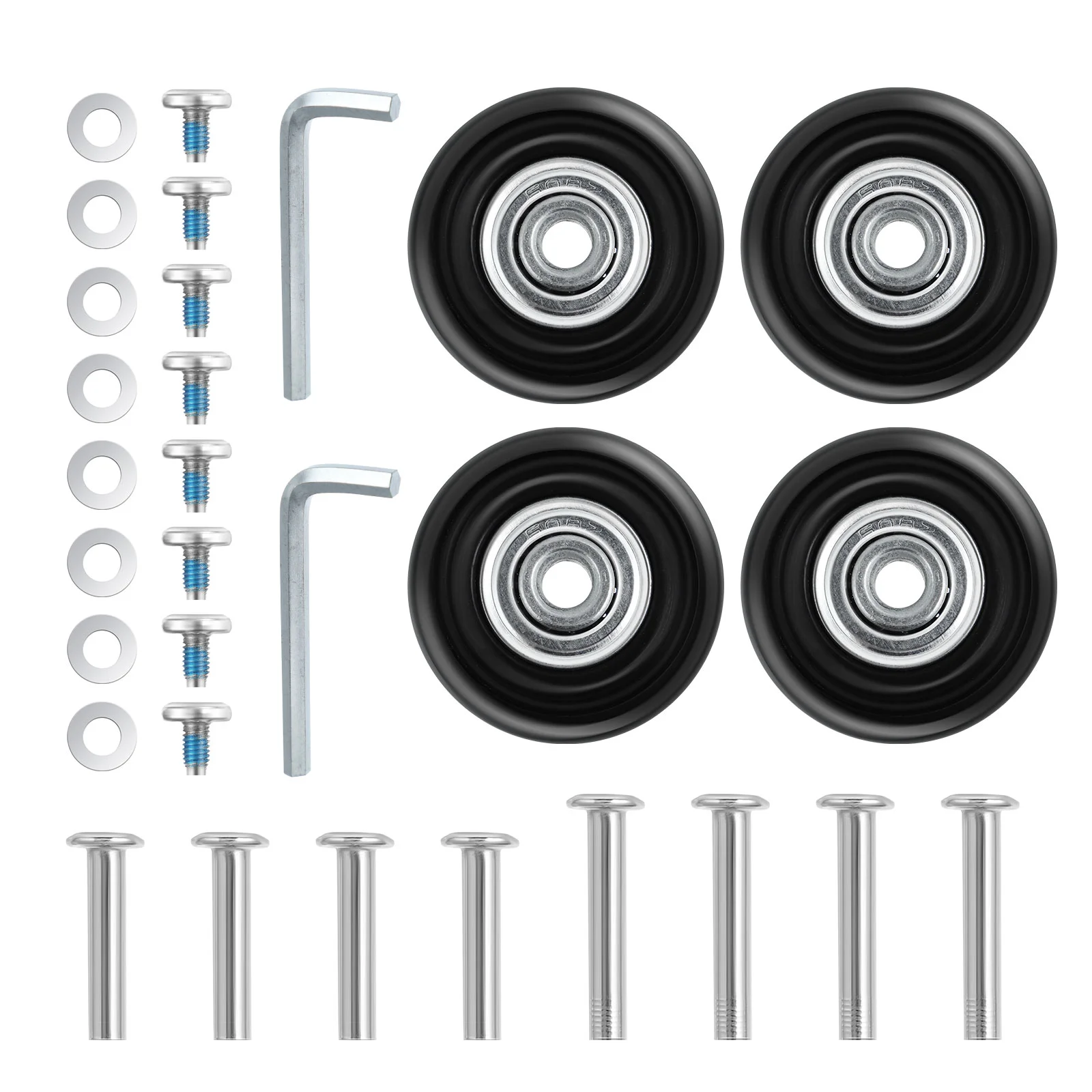 30 Pcs Trolley Case Casters Wheels Luggage Kit Suitcase Suite - $104.81