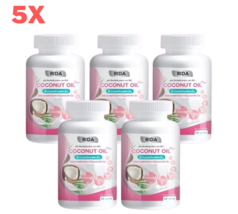5X Rida Coconut Oil Cold Pressed Collagen Vitamin Nourish Skin Slim 60 Capsules - £81.92 GBP