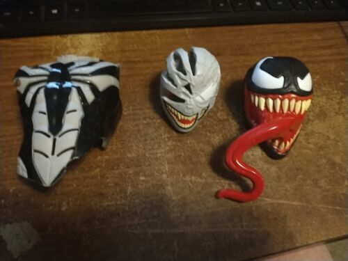 Marvel  Spiderman Maximum Venom Figure Chest Plate and Head Attachments Parts - £10.27 GBP