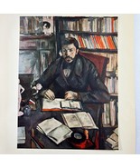 Vintage Paul Cezanne Portrait of Gustave Geoffroy Unframed 7.5&quot; X 10&quot; - $14.85