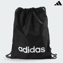 adidas Linear Gym Sack Unisex Shoes Bag Sports Casual Backpack Black NWT... - $25.11