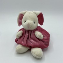 Vintage Russ Berrie Plush Tubby Beanie Chunky Bunny Rabbit 7&quot; Stuffed An... - $8.15