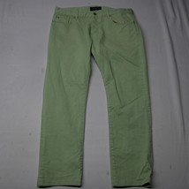 Scotch &amp; Soda 33x32 Ralston Straight Button Fly Lime Green Stretch Denim Jeans - $49.99