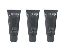 Eternity By Calvin Klein Men Lot Of 3 X 3.4 Oz Face Cleanser Gel &quot;Vintage&quot; - £15.94 GBP