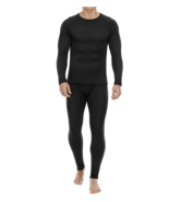 Thermal Underwear Microfleece Lined Long Johns Top &amp; Bottom Set Men&#39;s Sz... - £21.41 GBP