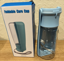 Portable Dog Water Bottle  Foldable Dog Water Dispenser 19oz Blue NEW - $20.55