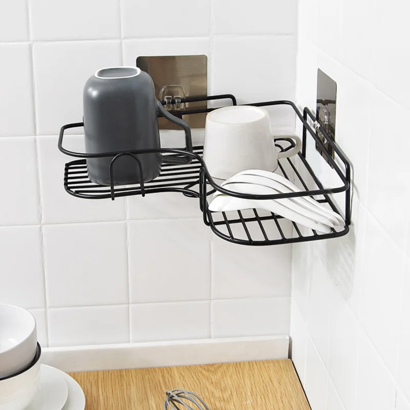 House Home Bathroom Shelf Shower Shelves Shampoo Storage Rack Kitchen Storage Ho - £19.98 GBP