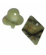 Set of Mid-Century Ashtray, Carved Onyx Spade &amp; Diamond shaped 4.5” Mode... - $123.87 CAD