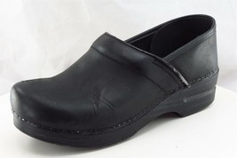 Dansko Size 40 M Black Clog Shoes Leather Women - $39.59