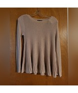 Cable &amp; Guage women&#39;s hold sparkly long sleeve acordion sweater Sz M - $30.87 CAD