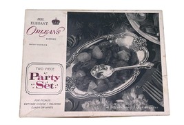 Buffums Orleans Silverplate Party Set Bowl & Spoon Intl Silver Co w/ Box Vintage image 9