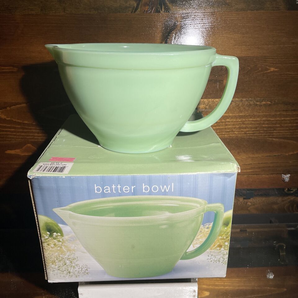 at home Jadeite Oven Safe Batter Bowl 48oz New With Box - $23.36