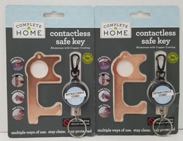 Lot Of 2  Complete Home Contactless Safe Keys Includes Spring Retractor - £12.50 GBP