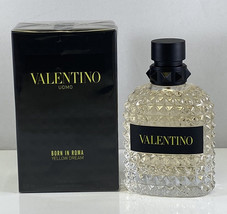 Valentino Uomo Born In Roma Yellow Dream 100ML 3.4.FL.OZ Eau De Toilette Sp Men - £79.13 GBP