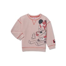 Minnie Mouse Crew Neck Sweatshirt Christmas Themed Sizes Toddler Girls 18 M Pink - $18.80