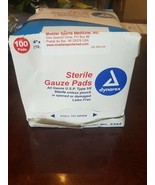 Dynarex Sterile Gauze Pads 4&quot; X4&quot; 12-Ply #3354 100 Bandages - $21.61 CAD