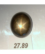 Black Star Sapphire 18x15 mm Oval Untreated Thailand Cab Six Points 27.8... - £485.24 GBP