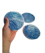 CERAMIC COASTERS, MODERN Coasters Set Of 3 Assorted Round Shape Coasters - $51.40