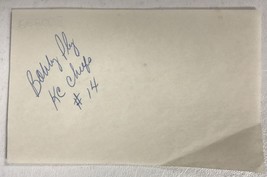 Bobby Ply (d. 2022) Signed Autographed 3x5 Index Card - Football - £10.38 GBP