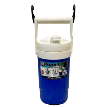Igloo Beverage Cooler Large Mouth Swing Up Hooks Half Gallon Blue BPA Free - £10.03 GBP