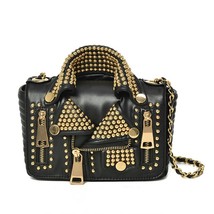 Summer Female Bag Personalized Clothes Bag Rivet Bag - £46.30 GBP